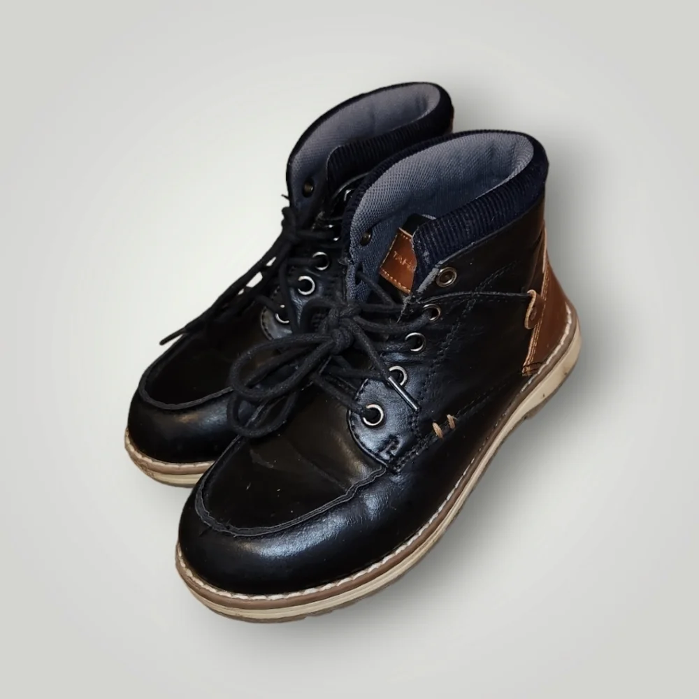 Tahari toddler Boy's Black & Brown Boots